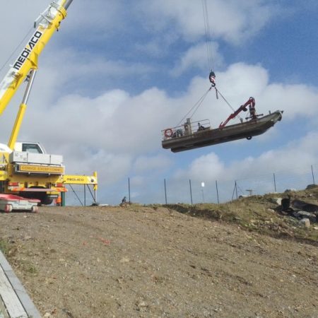 retrait barge polder