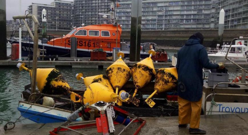 Récupération courantomètre au Havre